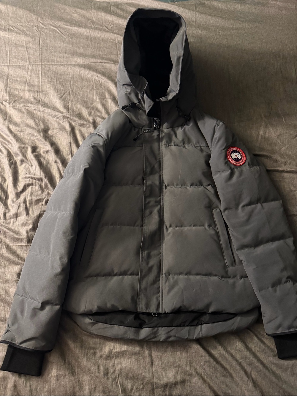 Canada Goose Black Inner Care Label with QR Code